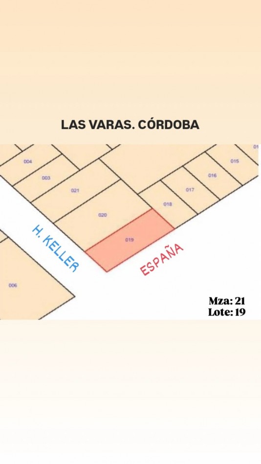 LAS VARAS - VENTA DE LOTE